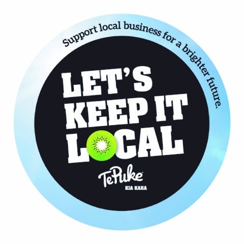 Shop Front And Bumper Stickers — Let's Keep It Local Te Puke